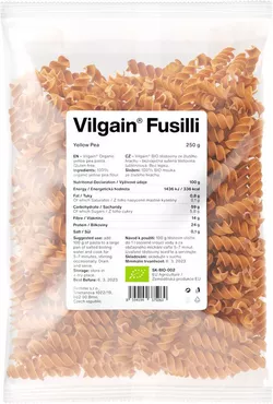 Vilgain Fusilli těstoviny BIO hrachové 250 g