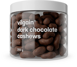 Vilgain Kešu v čokoládě – tmavá čokoláda 250 g