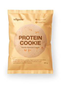 Vilgain Protein Cookie – Vanilkový krém s mandlemi 80 g