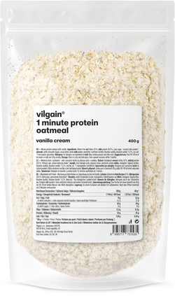 Vilgain Minutová proteinová ovesná kaše – Vanilkový krém 400 g