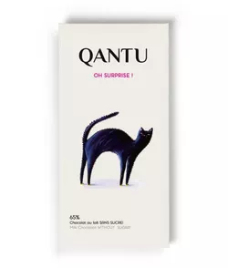 65% Mléčná bez cukru (darkmilk oh surprise) - 50g (QANTU)