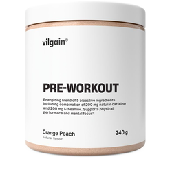 Vilgain Pre-Workout – Pomeranč s broskví 240 g