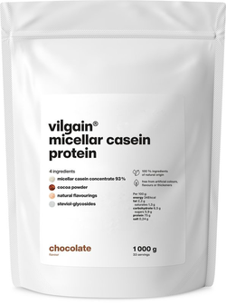 Vilgain Micellar Casein Protein – čokoláda 1 000 g