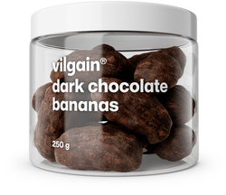 Vilgain Banány v čokoládě – hořká čokoláda 250 g